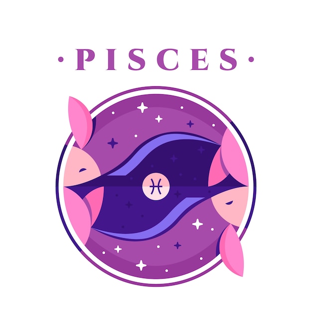 Pisces logo template