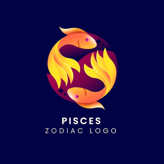 Pisces logo template