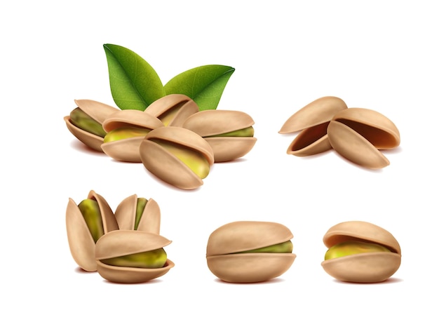 Pistachio in different shapes