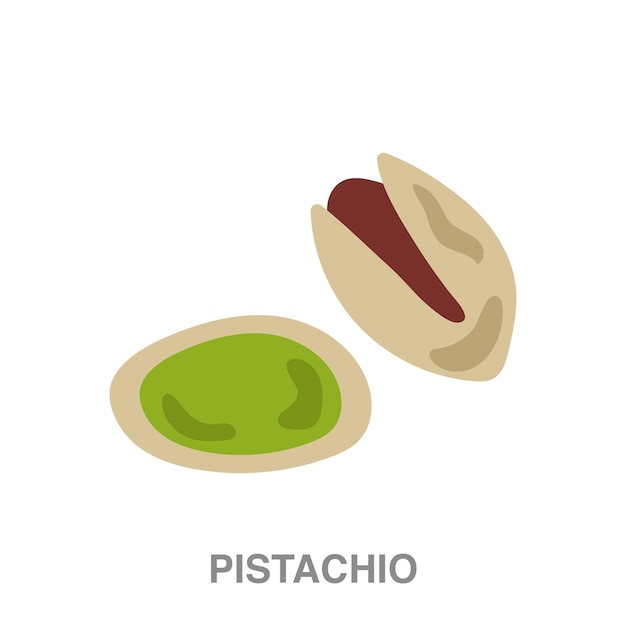 Pistachio illustration on transparent background