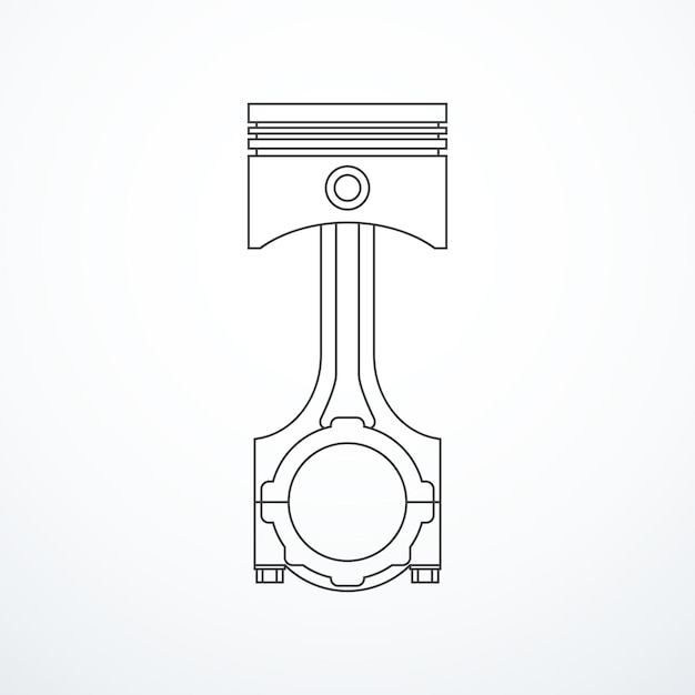 Piston and connecting rod assembly