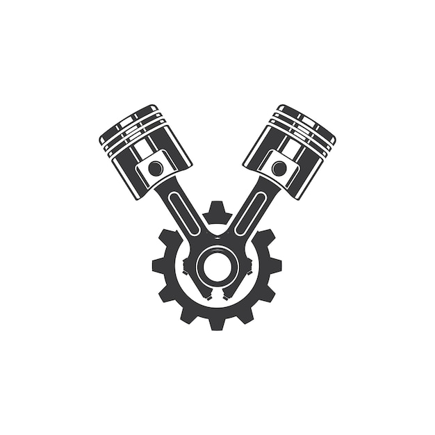 Piston vector icon illustration design template