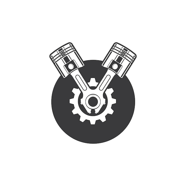 Piston vector icon illustration design template