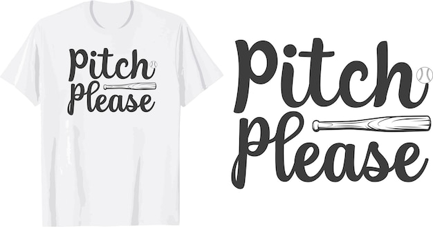 Pitch please quote baseball ball svg t shirt design