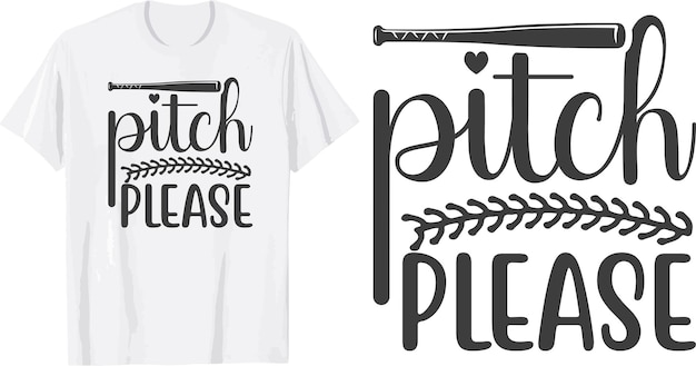 Pitch please quote baseball ball svg t shirt design