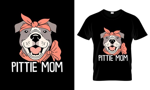 Vector pittle mom colorful graphic tshirt mothers day tshirt design