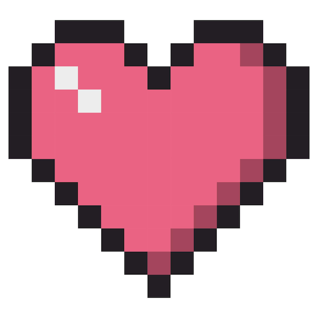 pixel art heart