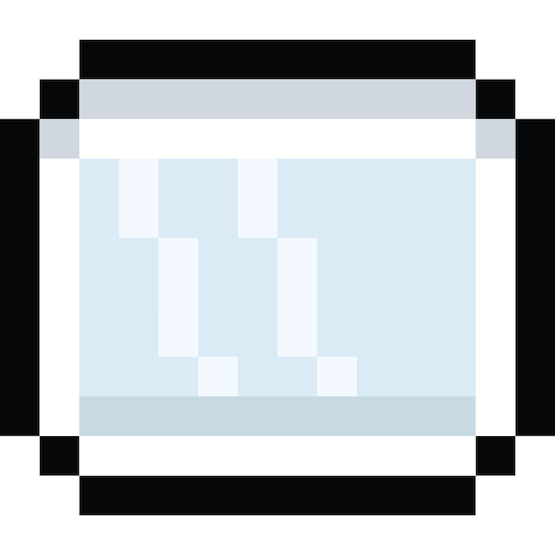 Pixel art mirror icon