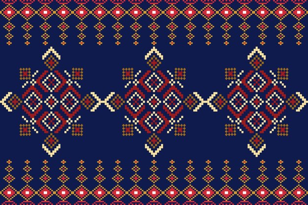 Pixel art pattern seamless for Fabric geometric ethnic pattern seamlessPixel pattern art wallpaper