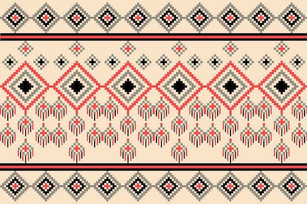 Pixel art pattern seamless for Fabric geometric ethnic pattern seamlessPixel pattern art wallpaper