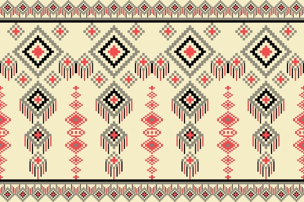 Pixel art pattern seamless for Fabric geometric ethnic pattern seamlessPixel pattern art wallpaper