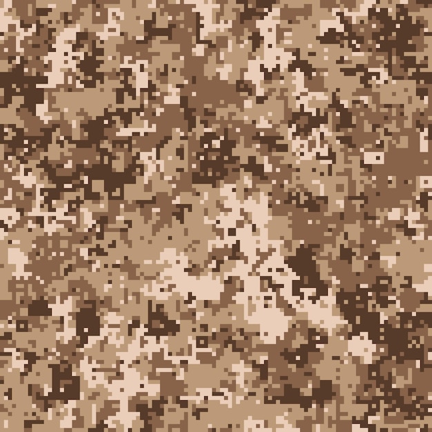 Pixel camouflage for a soldier army uniform Modern camo fabric design Digital military vector background