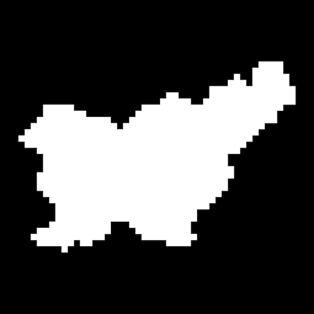 Pixel map of Slovenia Vector illustration