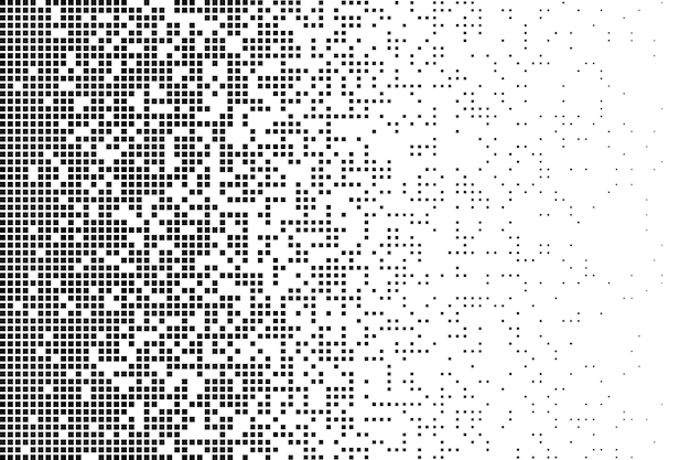 Pixel mosaic Pixelated pattern dispersion grayscale background Business art gradient square flying Halftone matrix blocks falling recent vector texture