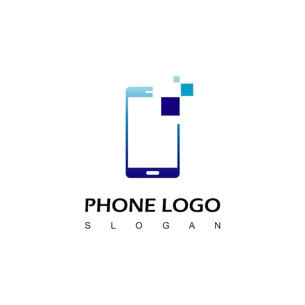 Pixel Phone Logo Design Inspiration