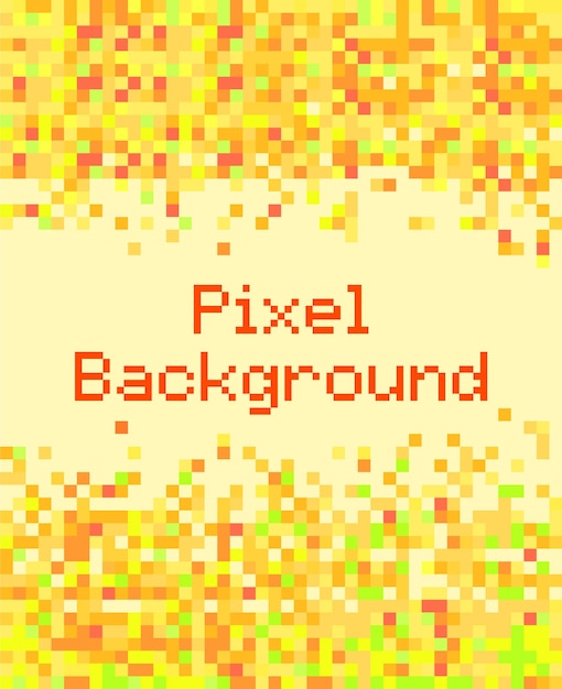 Pixel style warm colors background