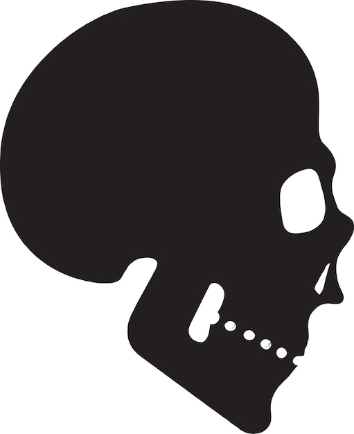 Pixelated Skull Logo Icon Vector