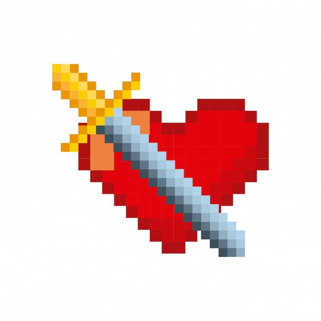 pixelated video game icons