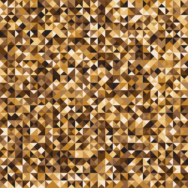 Pixelated yellow mosaic check pattern background