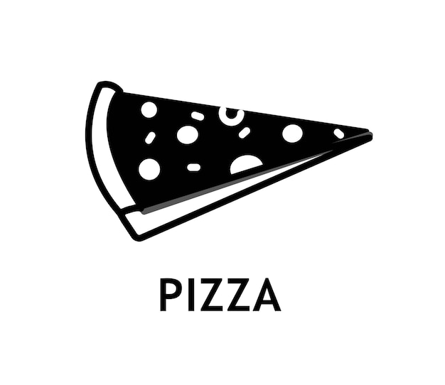 Pizza black icon