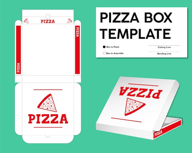 Pizza box template