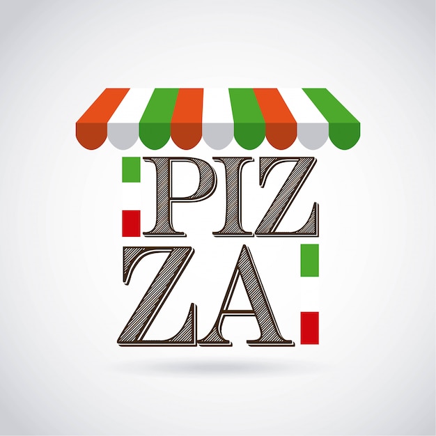 Vector pizza design 