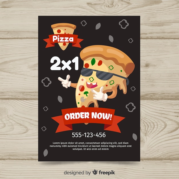 Pizza flyer template