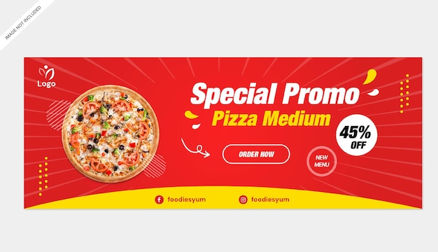 pizza food banner promotion store template