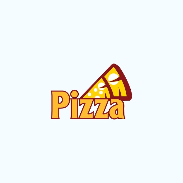 Pizza logo icon design vector