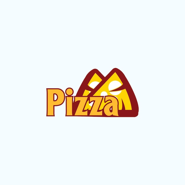 Pizza logo icon design vector