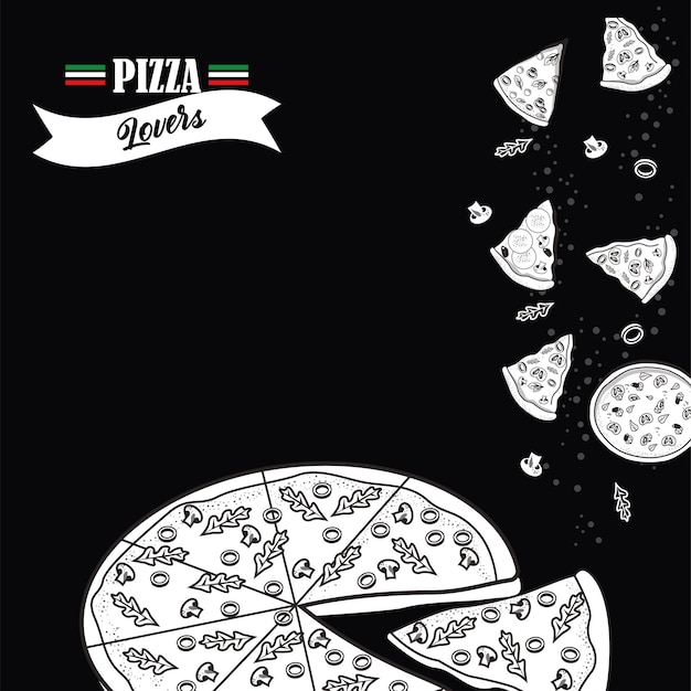 Pizza lovers postcard