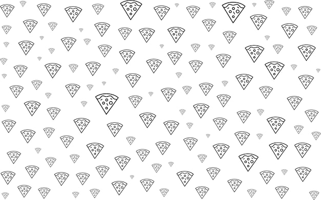 Pizza Pattern Background Design