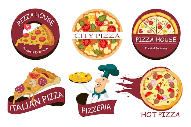 Pizza slice logo