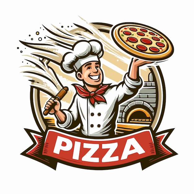 pizzeria logo vector