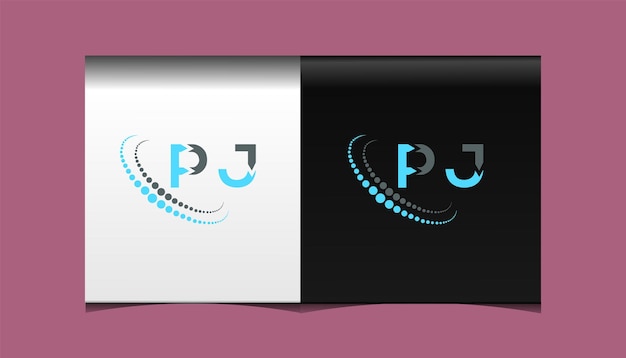 PJ initial modern logo design vector icon template