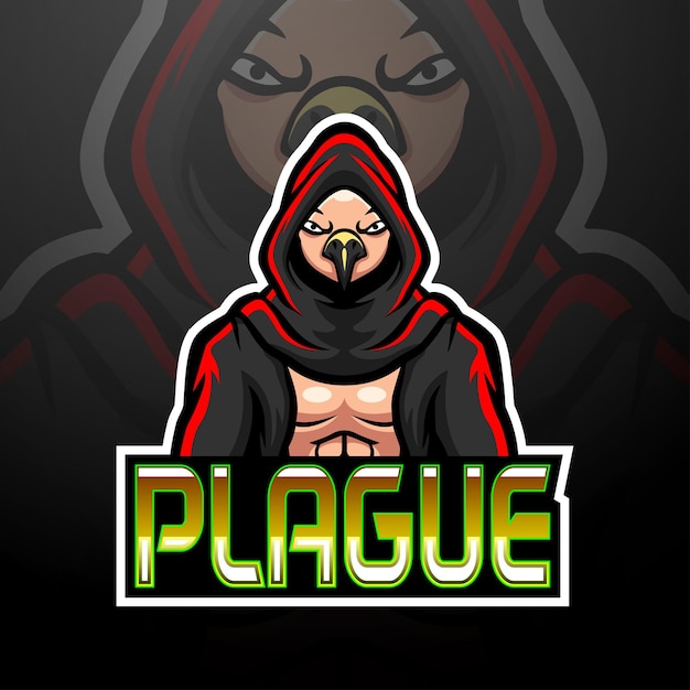 Plague esport logo mascot design