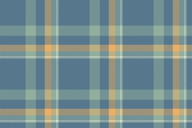 Plaid background check seamless pattern in blue Vector fabric texture for textile print wrapping paper gift card or wallpaper