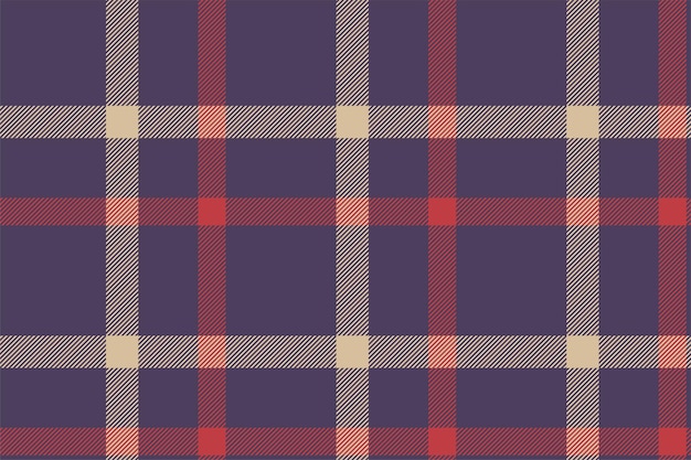 Plaid background check seamless pattern in blue Vector fabric texture for textile print wrapping paper gift card or wallpaper