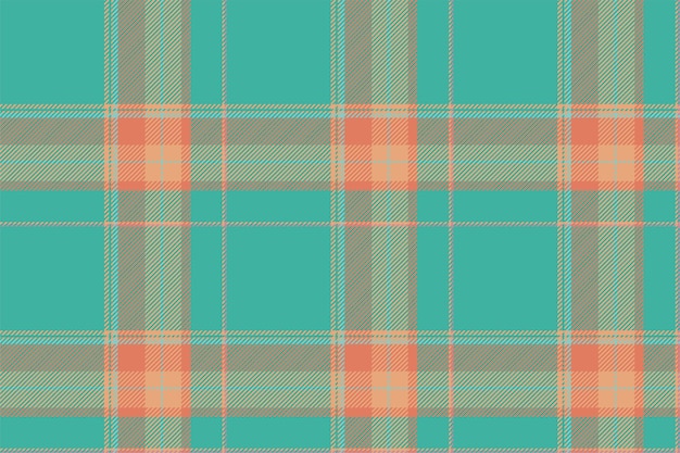 Plaid background check seamless pattern in green Vector fabric texture for textile print wrapping paper gift card or wallpaper