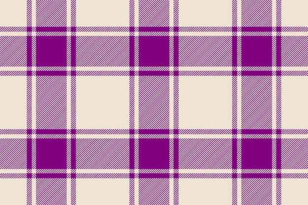 Plaid background check seamless pattern in pink Vector fabric texture for textile print wrapping paper gift card wallpaper flat design