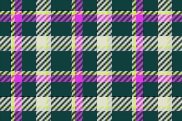 Plaid background check seamless pattern Vector fabric texture for textile print wrapping paper gift card wallpaper flat design