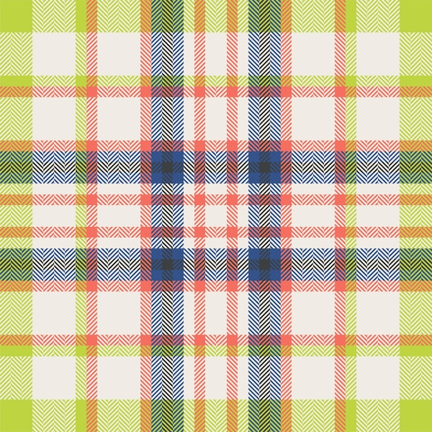 Plaid check pattern Seamless fabric texture Tartan textile print design