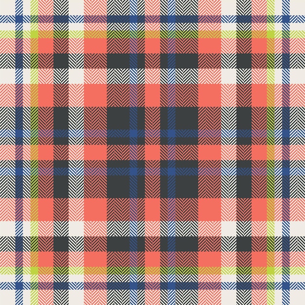 Plaid check pattern Seamless fabric texture Tartan textile print