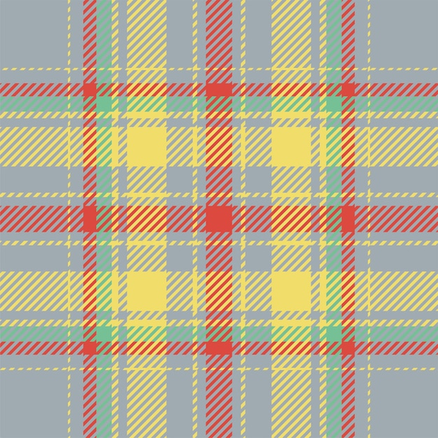 Plaid check pattern Seamless fabric texture Tartan textile print