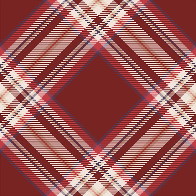 Plaid pattern vector Check fabric texture Seamless textile design for clothes paper print or web background