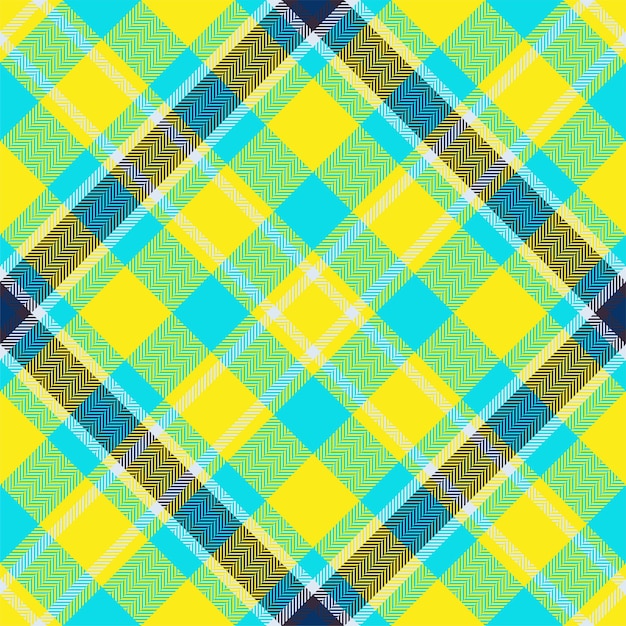 Plaid pattern vector Check fabric texture Seamless textile design for clothes paper print