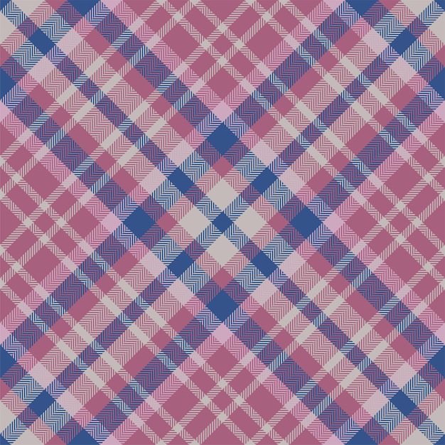 Plaid pattern vector Check fabric texture Seamless textile design for clothes paper print