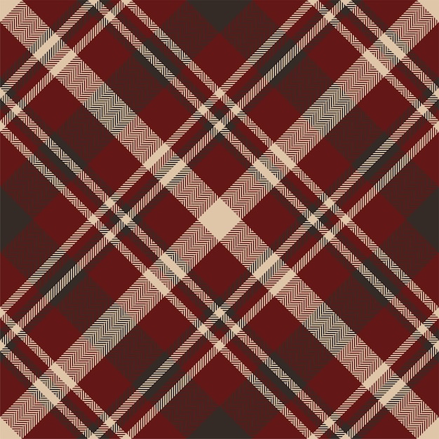 Plaid pattern vector Check fabric texture Seamless textile design for clothes paper print