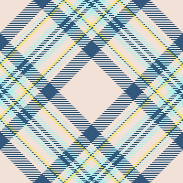 Plaid pattern vector Check fabric texture Seamless textile design for clothes paper print