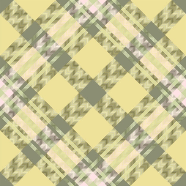 Plaid pattern vector Check fabric texture Seamless textile design for clothes paper print